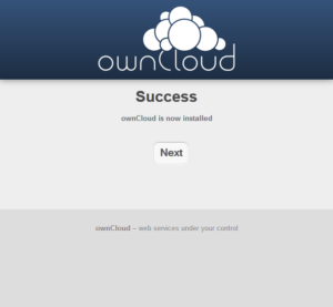 Screenshot ownCloud Web-Interface 3