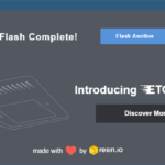 Etcher Oberfläche im Schritt "Flash Complete"