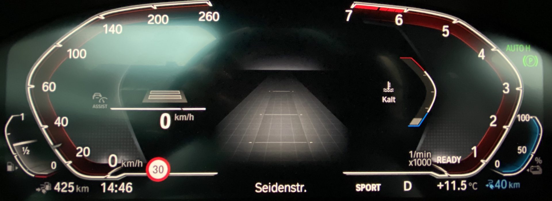 BMW 530e iPerformance Live Cockpit Sport Ansicht